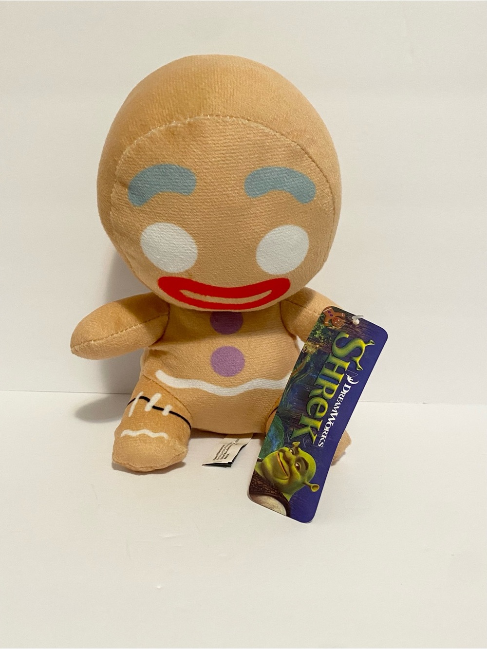 Shrek Gingerbread Man Plush Stuffed Cookie Big Head 7” Toy 2010 Dreamworks NWT